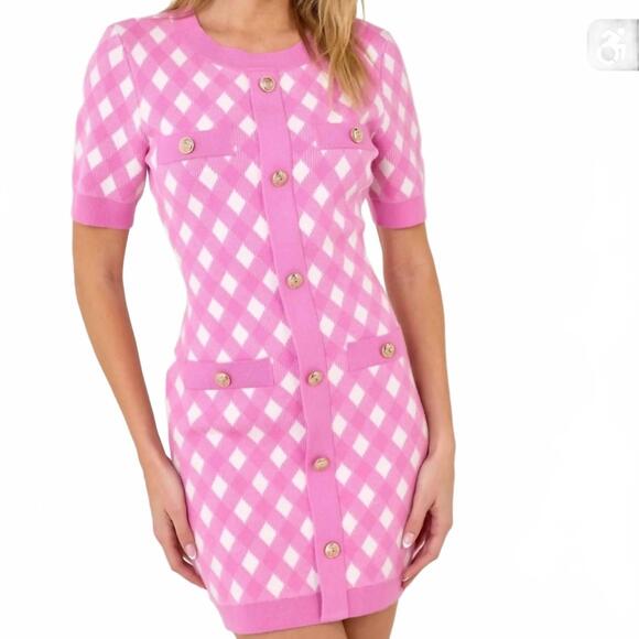 endless rose short sleeve gingham dress Endless Rose | Dresses | Small Endless Rose Gingham Dress So Soft